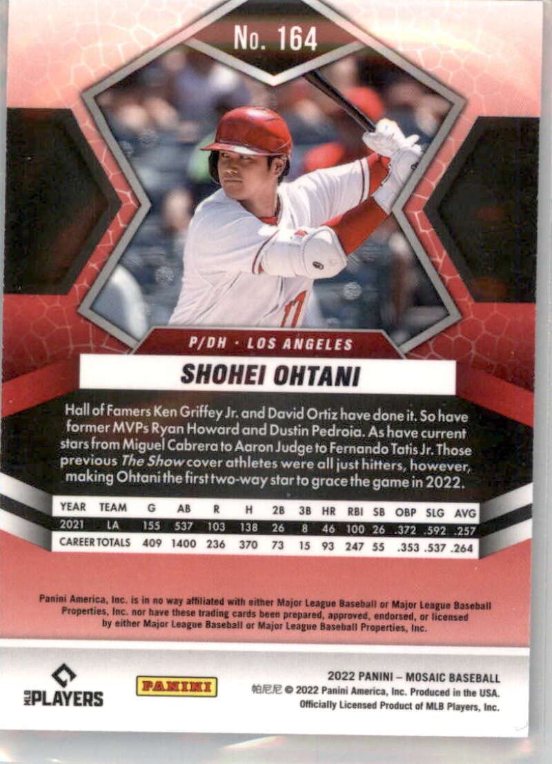 Amazon.com: Baseball Trading Card MLB 2022 Panini Mosaic #164